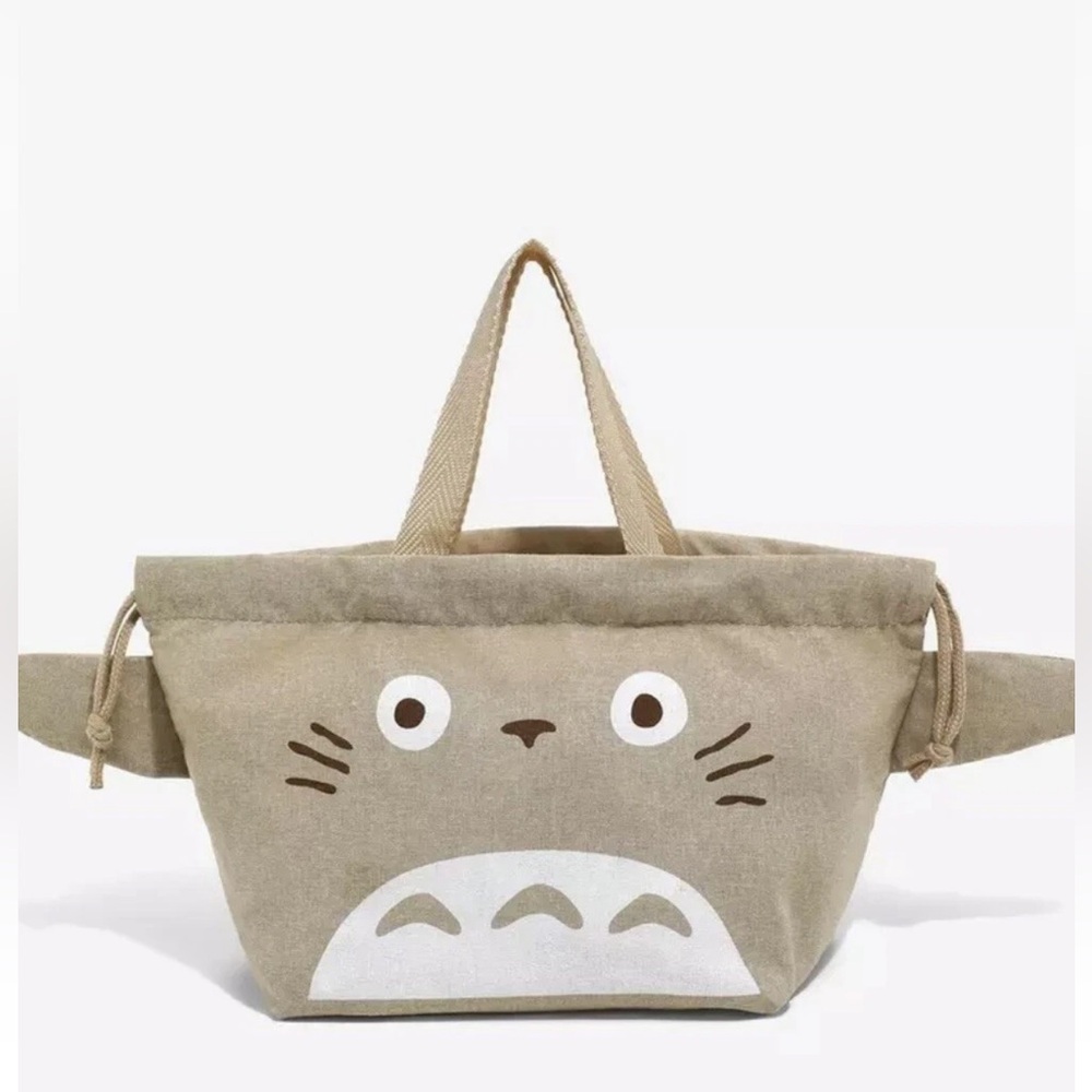 My Neighbor Totoro Lunch Drawstring Bag Big Totoro With Ears Studio Ghibli New